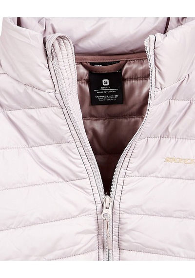 Skechers W Turtle Neck Essential Jacket Kadın Foggy Lilac Mont S212273-506 Lila