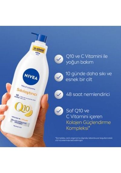 6 Adet Q10 Sıkılaştırıcı Ve Nemlendirici Vücut Bakım Losyonu 400 Ml