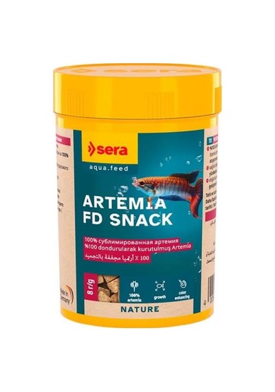 Sera Artemia Fd Snack Balık Yemi 100 Ml 8 Gr