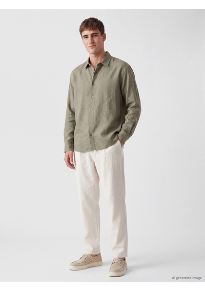 Lcw Vision Haki Regular Fit Erkek Gömlek