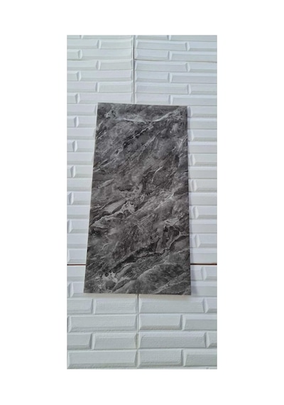 Ukab Dekor Kendinden Yapışkanlı Esnek Köpük Gri Pvc Mermer Panel 60x30 Cm Banyo Wc Mutfak Gri 30 X 60 Çok Renkli