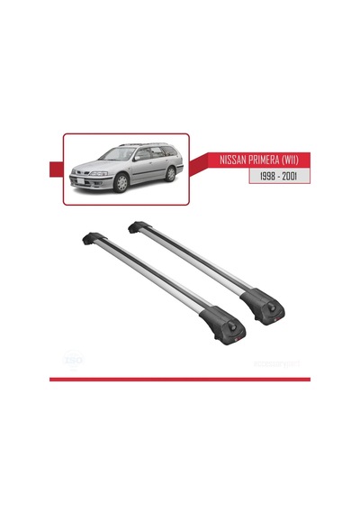 Nissan Primera W11 1998-2001 Arası İle Uyumlu Ace-1 Ara Atkı Tavan Barı Gri