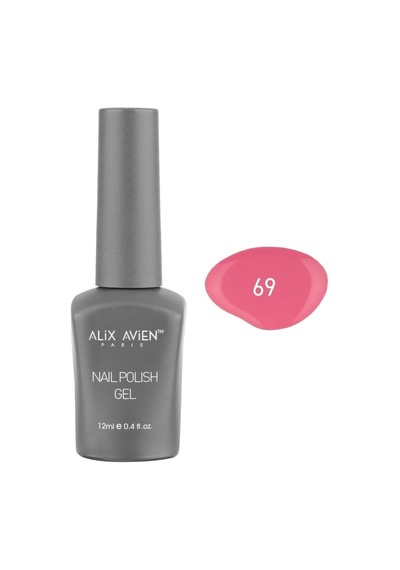 Avıen Koyu Bej Pembe Kalıcı Oje 69-yoğun Renk Veren Jel Oje 12 Ml-nail Uv Gel Polish 69
