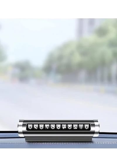 Gizli Otopark Plakası - Alüminyum Alaşımlı, Kaydırmalı Sistem