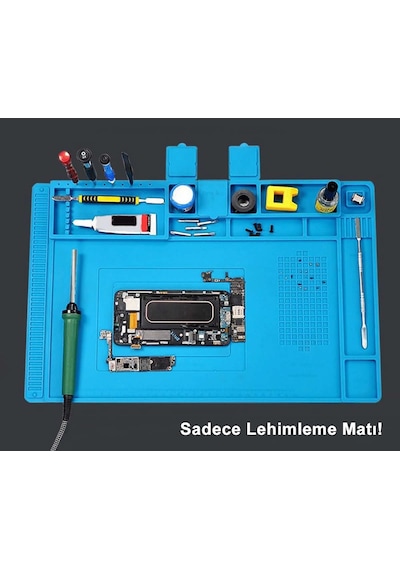 300mm X 450mm Silikon Lehimleme Matı Telefon Laptop Saat Onarım Tamir Antistatik Isıya Dayanıklı