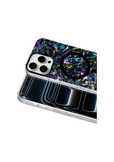 Onegif Apple İphone 16 Pro Max Mila Dalgalı Magsafe Kapak - Lacivert - Lacivert