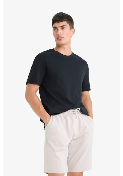 Defacto Slim Fit Dar Kesim Cepli Pamuklu Basic Düz Bermuda Şort W1105az25spbg170 Bej