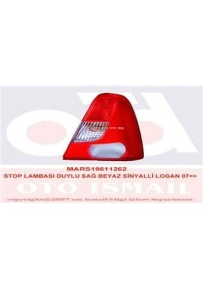 MARS 611262 STOP LAMBASI SAĞ DUYSUZ BEYAZ SINYALLI
