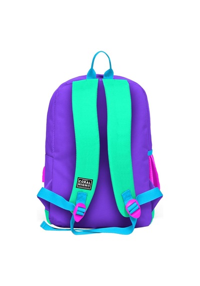 Coral High Kids Mor Renk Detaylı Dört Bölmeli Usb Şarjlı Kulaklık Çıkışlı Okul Sırt Çantası 23834