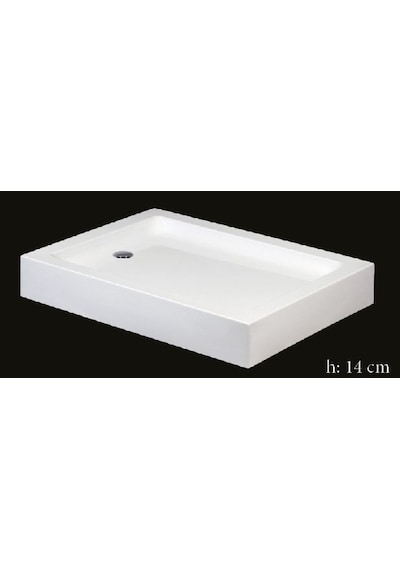 Alika 90x140 Dikdörtgen Monoblok Duş Teknesi