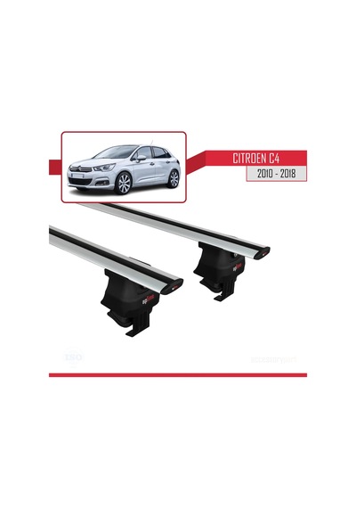 Citroen C4 2010-2018 Arası İle Uyumlu Ace-4 Ara Atkı Tavan Barı Gri