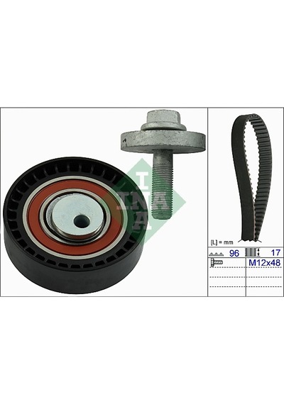 Ina 530060410 Eksantrik Gergi Seti 096x173 Dacıa Logan 04 Sandero 08 Dokker 13 1.4 K7j 1.6 K7m 130c17480r