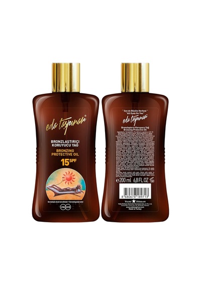 Eda Taşpınar Bronzlaştırıcı Koruyucu Yağ Spf 15 200 Ml/6.8 Fl Oz Sku: Smg8690010428165