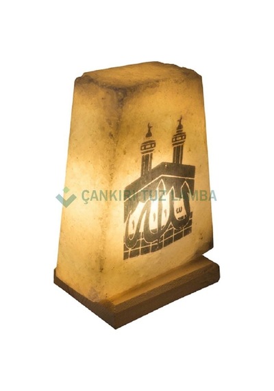 Çankırı Tuz Lamba'dan Kabe Desenli Tuz Lambası