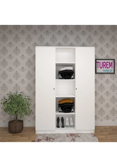 Mehtap 2 Kapılı 1 Raflı Gardırop Suntalam Antrasit Mehtap 2 Kapılı 1 Raflı Gardırop Suntalam Antrasit