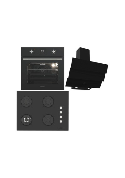 Termikel BO O64D5C B - BH P7194C B - CH S6532C BB Ankastre Set Siyah