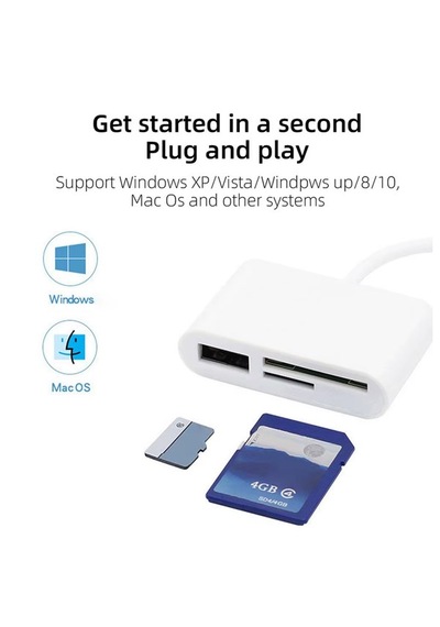 Type C Micro Usb Otg Kart Okuyucu Usb 3.0 Çevirici Adaptör 3 İn 1