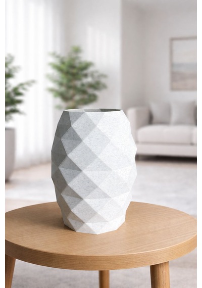 Modern Dekoratif Vazo-3d Baskı Mermer Desen