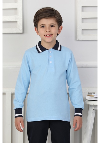 Crassi Erkek Çocuk Sweatshirt Okul Mavi