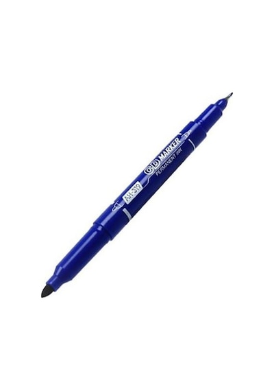 Aıhao Perman.cd Kalem Cıft Taraflı Mavı ah-319