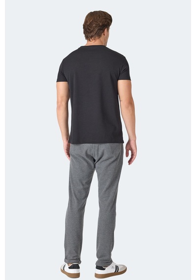 Slazenger OMAR KTN Erkek  Siyah Tişört