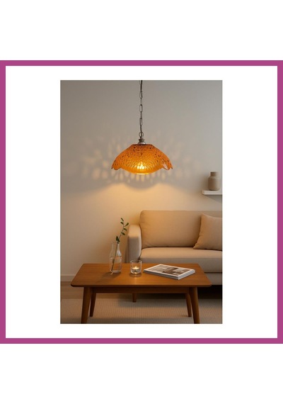 Gees Global Bal Rengi Akrilik Avize Modern Dekoratif Aydınlatma 35x35x12 Cm Gbzs