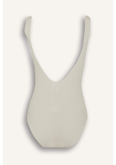 Defacto Regular Fit Bürümcük Mayo-fall İn Love T8005az25smer103 Ekru