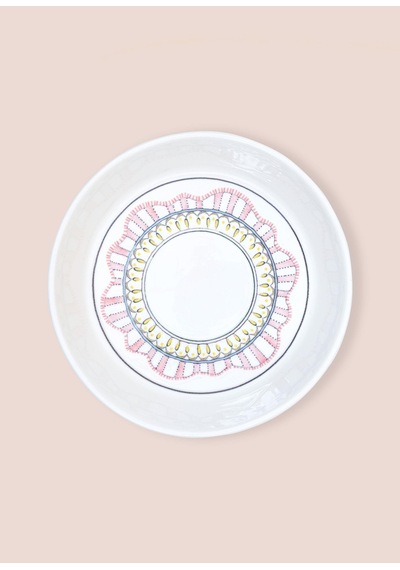The Mia Spring Ayaklı Meyvelik Pembe 23x14 Cm Renkli