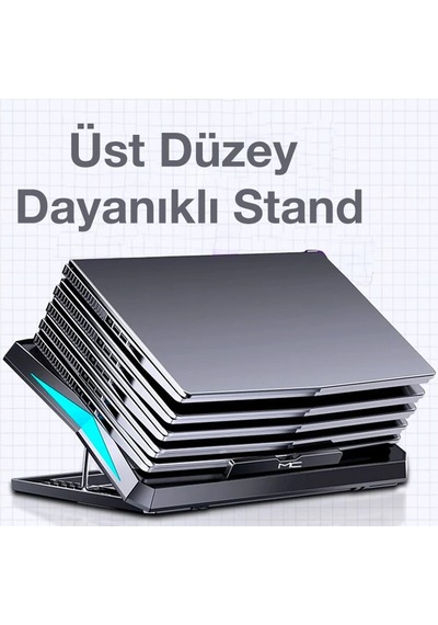 Ally Mc Q3 Led Işıklı Ultra Sessiz Fan Laptop Soğutucu Stand- 5775