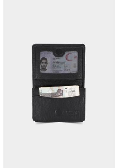 Guard Leather Guard Erkek Mıknatıslı Küçük Boy Siyah Deri Kartlık/Kartvizitlik