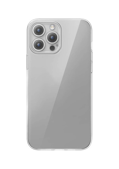 Baseus Apple iPhone Uyumlu 15 Pro Schott Serisi Şeffaf Silikon Kılıf + Tempered Ekran Koruyucu Set- 5775