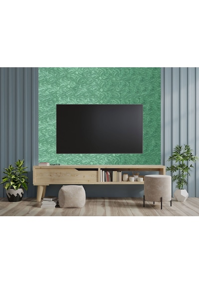 Tink 3d Kendinden Yapışkanlı Akustik Keçe Panel Modern Desenli 52x98 Cm 10 Adet 5 M² Yeşil