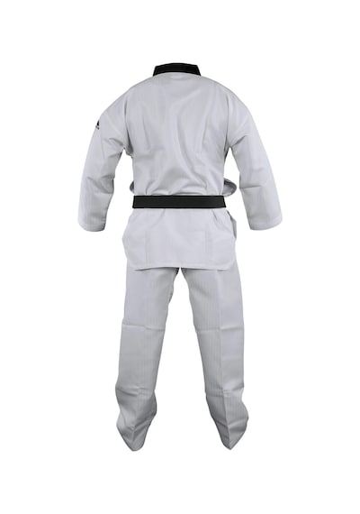 Adidas ADI-START Siyah Yaka Taekwondo Müsabaka Elbisesi Beyaz