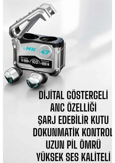 Oyuncu Kulaklığı Bluetooth Bağlantılı Anc Özelliği 5.0 Bluetooth
