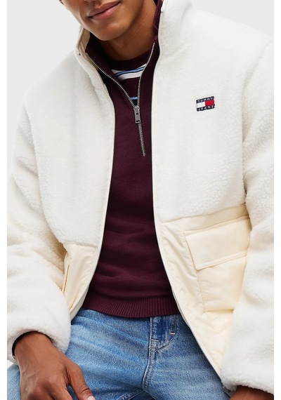 Tommy Jeans Logolu Relaxed Fit Dik Yaka Mont Erkek Mont Dm0dm23227 Aef Bej