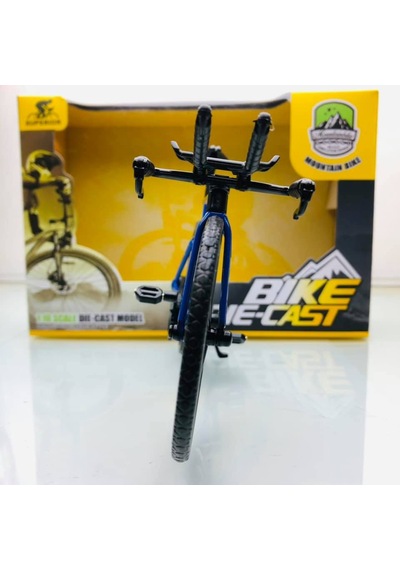 Mountain Bike Mavi 1 10 Ölçek Metal Model Oyuncak Bisiklet Y1