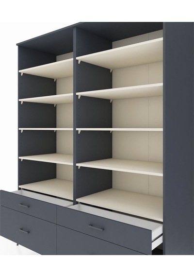 Kronos Gardrop 10 Raflı 4 Çekmeceli 4 Kapaklı 176x59x221 Antrasit-aytaşı/antrasit Aytaşı/antrasit Kronos Gardrop 10 Raflı 4 Çekmeceli 4 Kapaklı 176x59x221 Antrasit-aytaşı/antrasit Aytaşı/antrasit