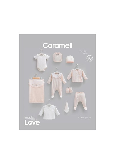 Caramell Pamuk Fashion Girl 10'lu Hastane Çıkışı Set 0-3 Ay 50-56 Cm Somon Crml.zk2533.smn