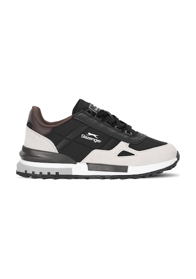 Slazenger Supernova I Erkek Siyah / Koyu Gri Günlük Spor Ayakkabısı Siyah - Gri