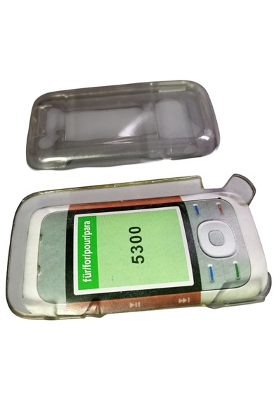 Nokia 5300 Uyumlu Telefon Koruyucu Şeffaf Mika Kapak -