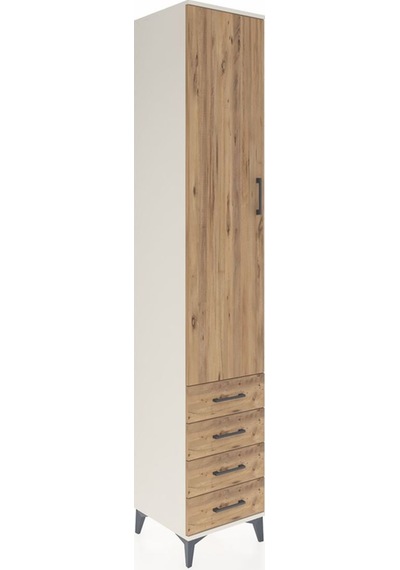 Hyperion Dolap 3 Raflı 4 Çekmeceli Tek Askılı 44x44x243 Aytaşı-çam Aytası Hyperion Dolap 3 Raflı 4 Çekmeceli Tek Askılı 44x44x243 Aytaşı-çam Aytası