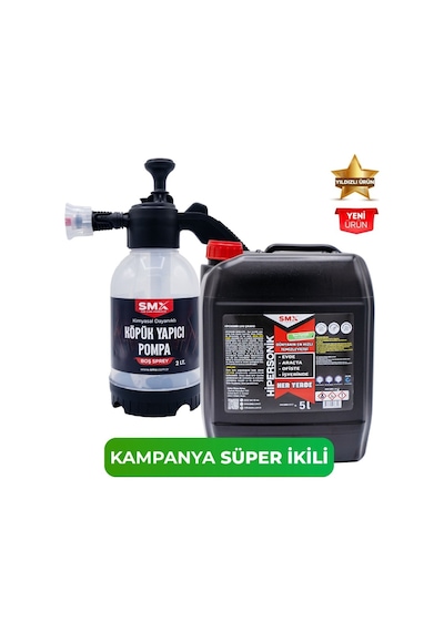Hipersonik 5 Kg Ve Köpük Yapıcı Kimyasal Dayanımlı Basınçlı Pompa 2 Litre
