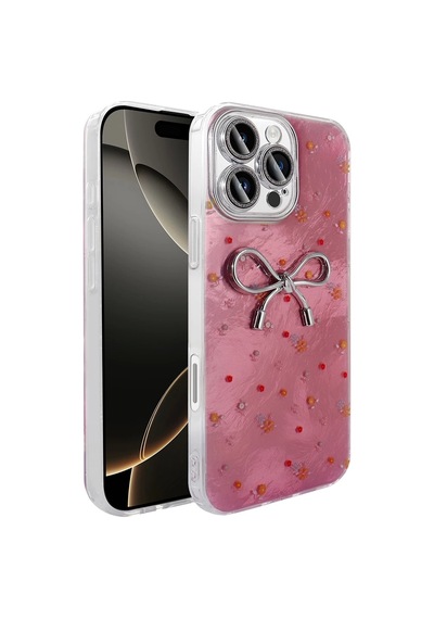 Apple Uyumlu iPhone 16 Pro Max Kılıf Kamera Korumalı Figürlü Zore Ponti Silikon Kapak