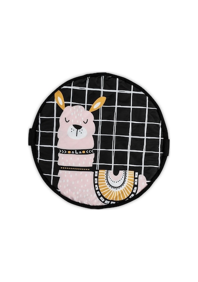 Sevimli Lama Oyun Halısı-pembe, Oyuncak Çantası Pembe