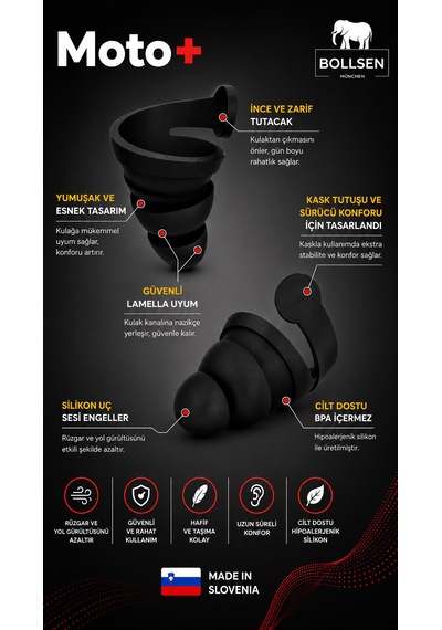 Moto Kulak Tıkaçları Motosiklet Sürücüleri İçin 24 Db Snr Rüzgar Gürültüsü Azaltıcı Silikon Kask Altına Uyumlu Yeniden Kullanılabilir Yıkanabilir Dayanıklı Rahat Günlük Kullanım