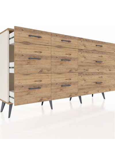 Arges Konsol 9 Çekmeceli 176x30x99 Aytaşı-çam Atlas Çam - Aytası Arges Konsol 9 Çekmeceli 176x30x99 Aytaşı-çam Atlas Çam - Aytası