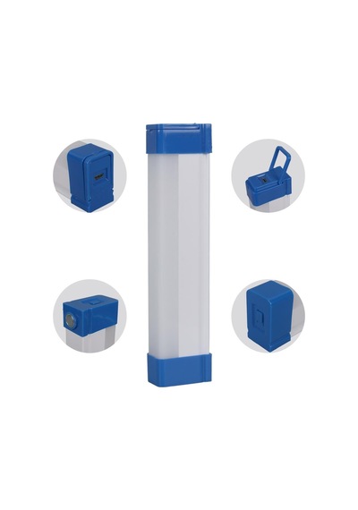 Powermaster T515 17cm 20w Çubuk Portatif Led Işıldak Şarjlı Tüp Lamba 800mah Şeffaf