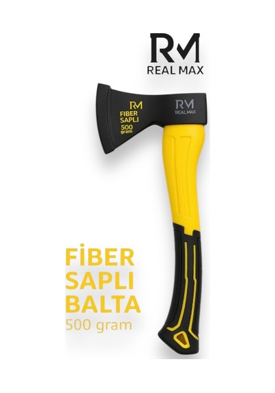 500 Gr Profesyonel Kamp Ve Bahçe Baltası - Karbon Çelik - Ergonomik Sap