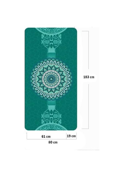 Tr Yoga Matı Ve Pilates Minderi 6mm Yeşil Kilim Desenli Diğer