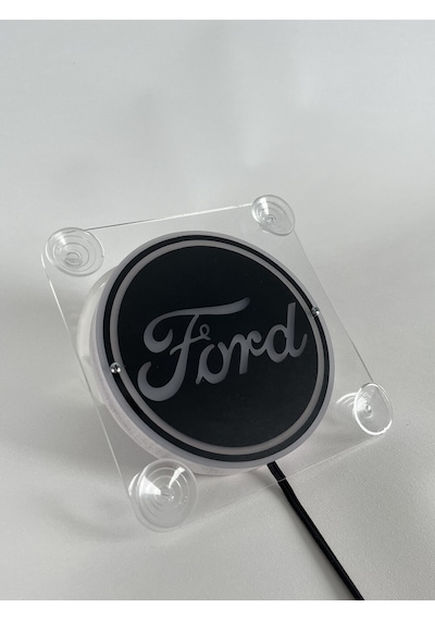 Ahmet Otomotiv Ford Siyah Cam Önü Logo Tabela 12volt